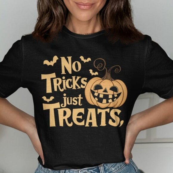 Generic Other - Halloween Trick or Treat Shirt Gift Idea No Tricks Just Treats T-Shirt for Hlw